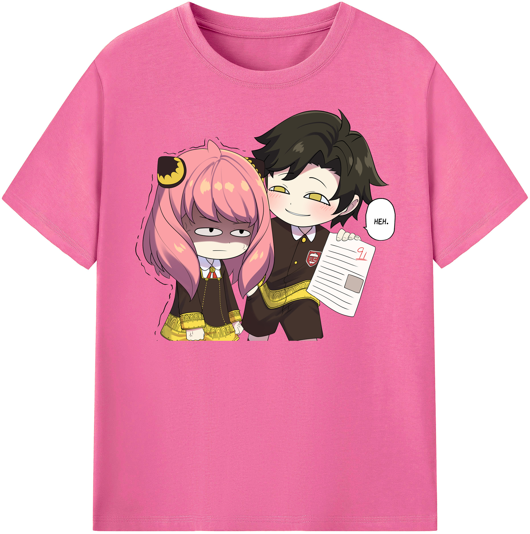 （画像用） SPY×FAMILY间谍家家酒 レディースカジュアルプリントTシャツ（綿100％）